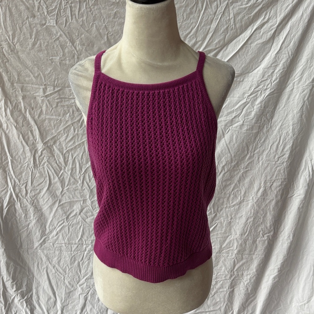 Z Supply Magenta Knit Tank Top